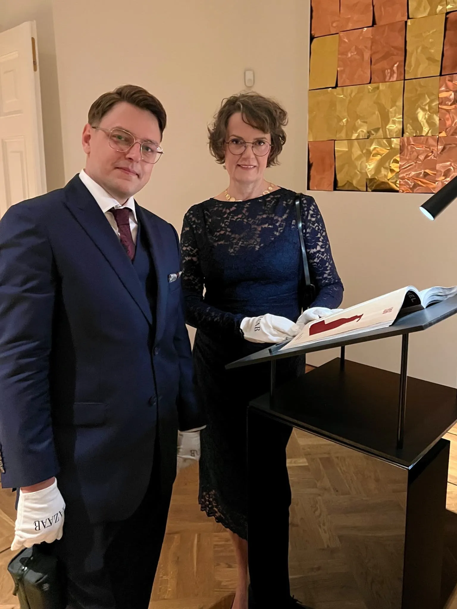 Michał Celej i Małgorzata Szyluk-Celej podczas oficjalnej premiery Harper's Bazaar Polska