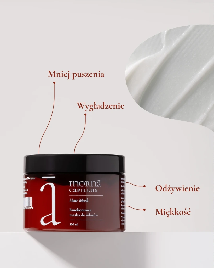 Inornā Capillus Hair Mask - Emolientowa maska do włosów
