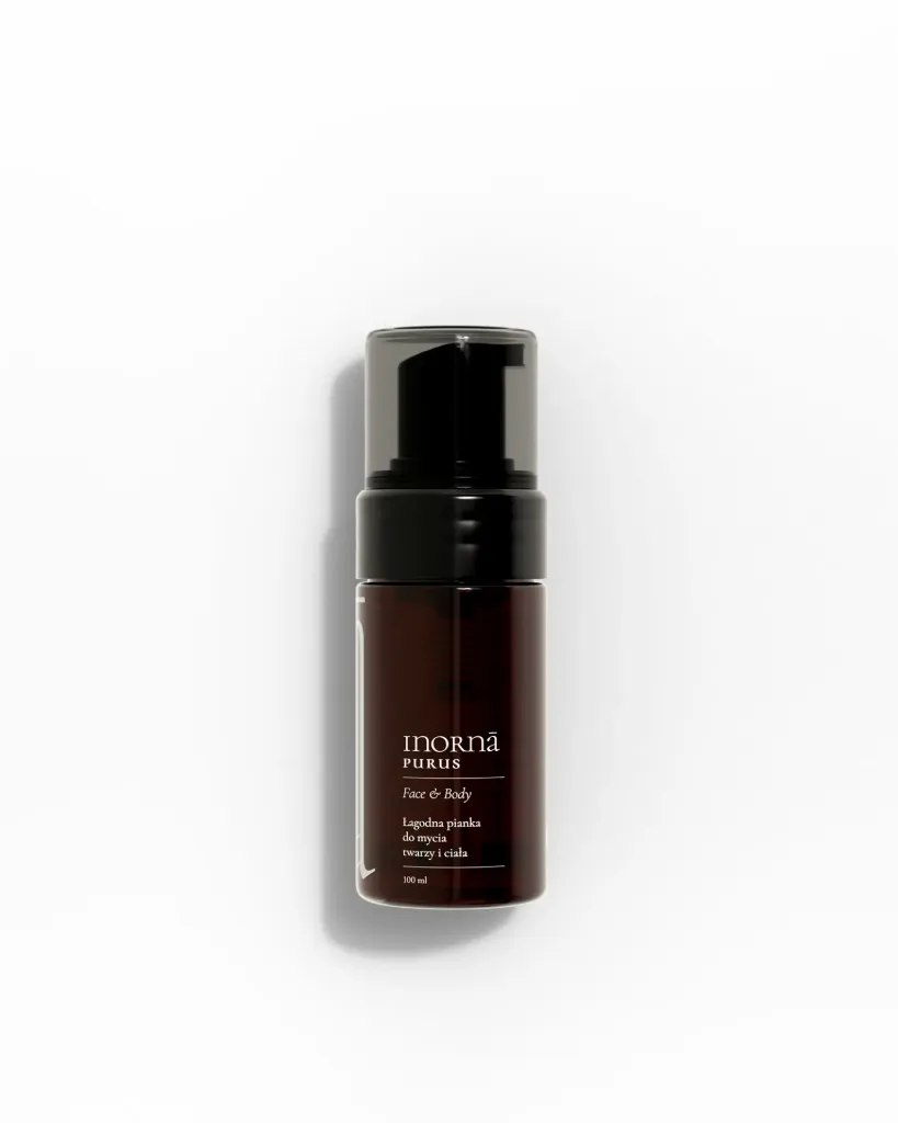 Inornā Purus Face & Body – Łagodna pianka do mycia twarzy i ciała
