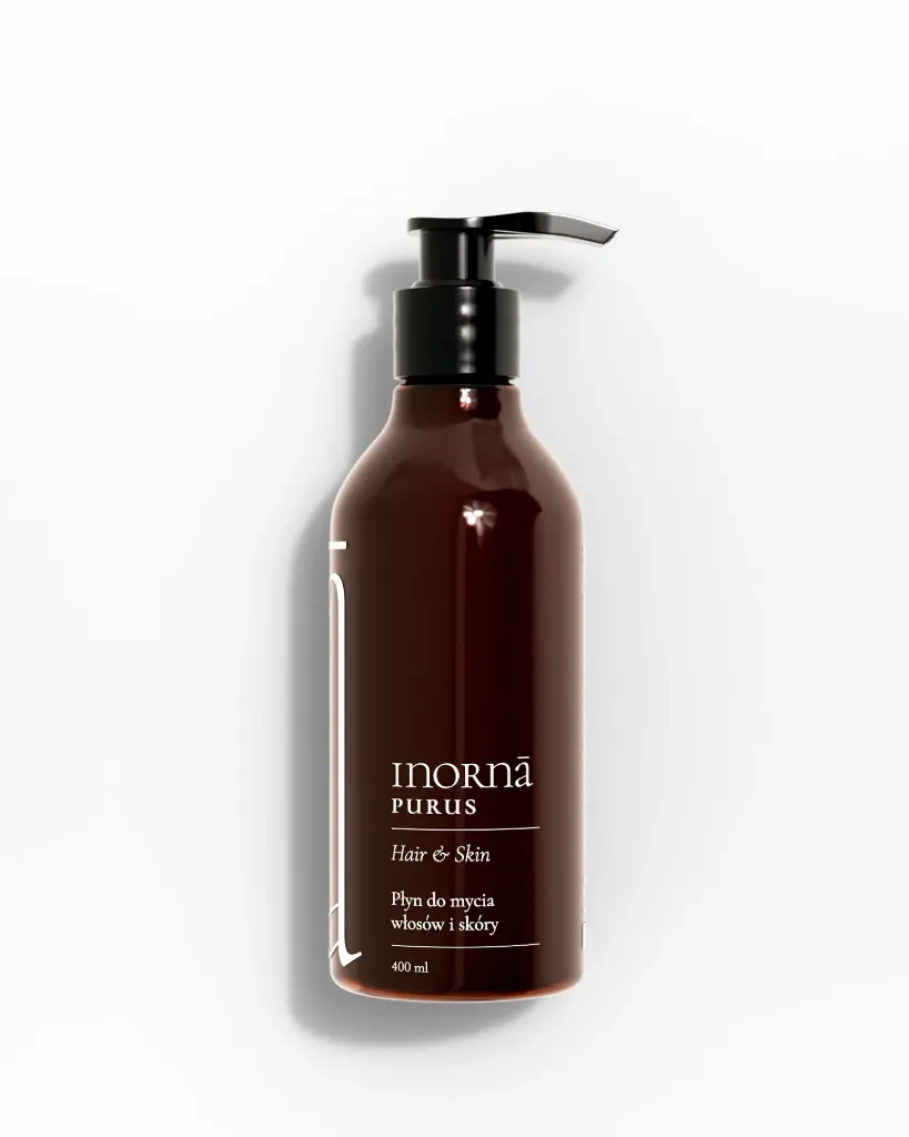Inornā Purus Hair & Skin - Pielęgnujący płyn do mycia włosów i skóry