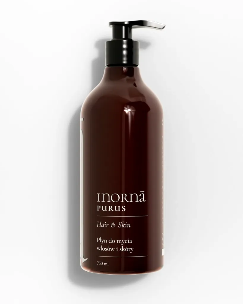 Inornā Purus Hair & Skin - Pielęgnujący płyn do mycia włosów i skóry